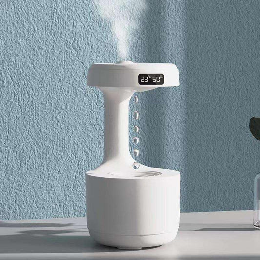 Anti Gravity Humidifier with LED Clock Display, Cool Mist Aromatherapy Diffuser